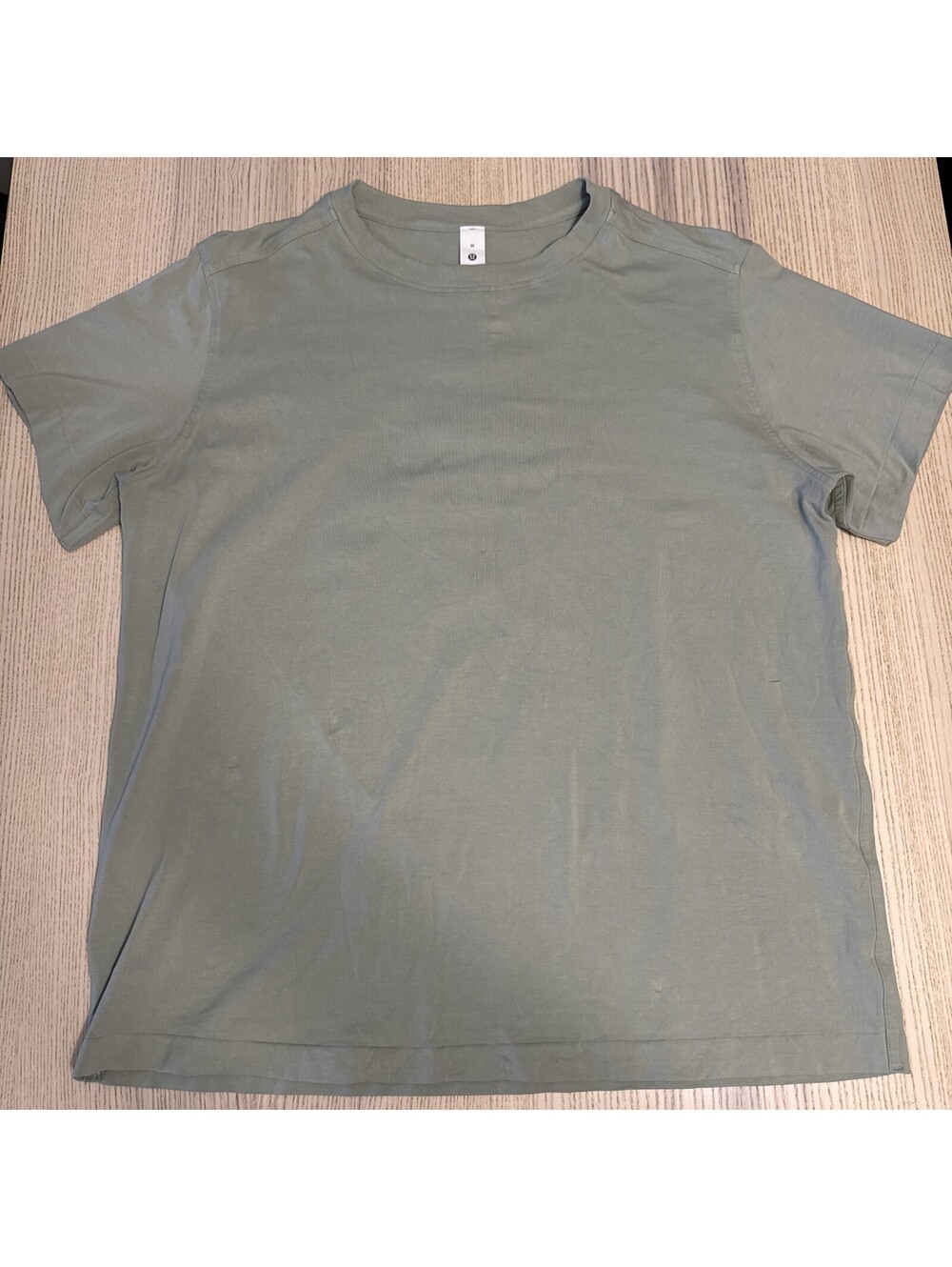Lululemon All Yours Organic Cotton Crewneck T-Shirt Womens Size M Sage Green